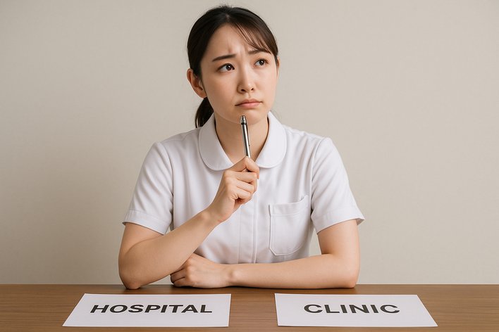 20代看護師が転職先で悩んでいる時の様子