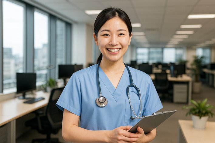 企業で働いている看護師